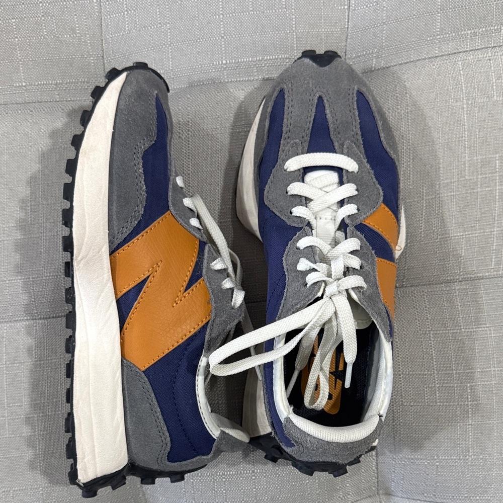 New Balance Sneakers in Gray, Blue, and Orange